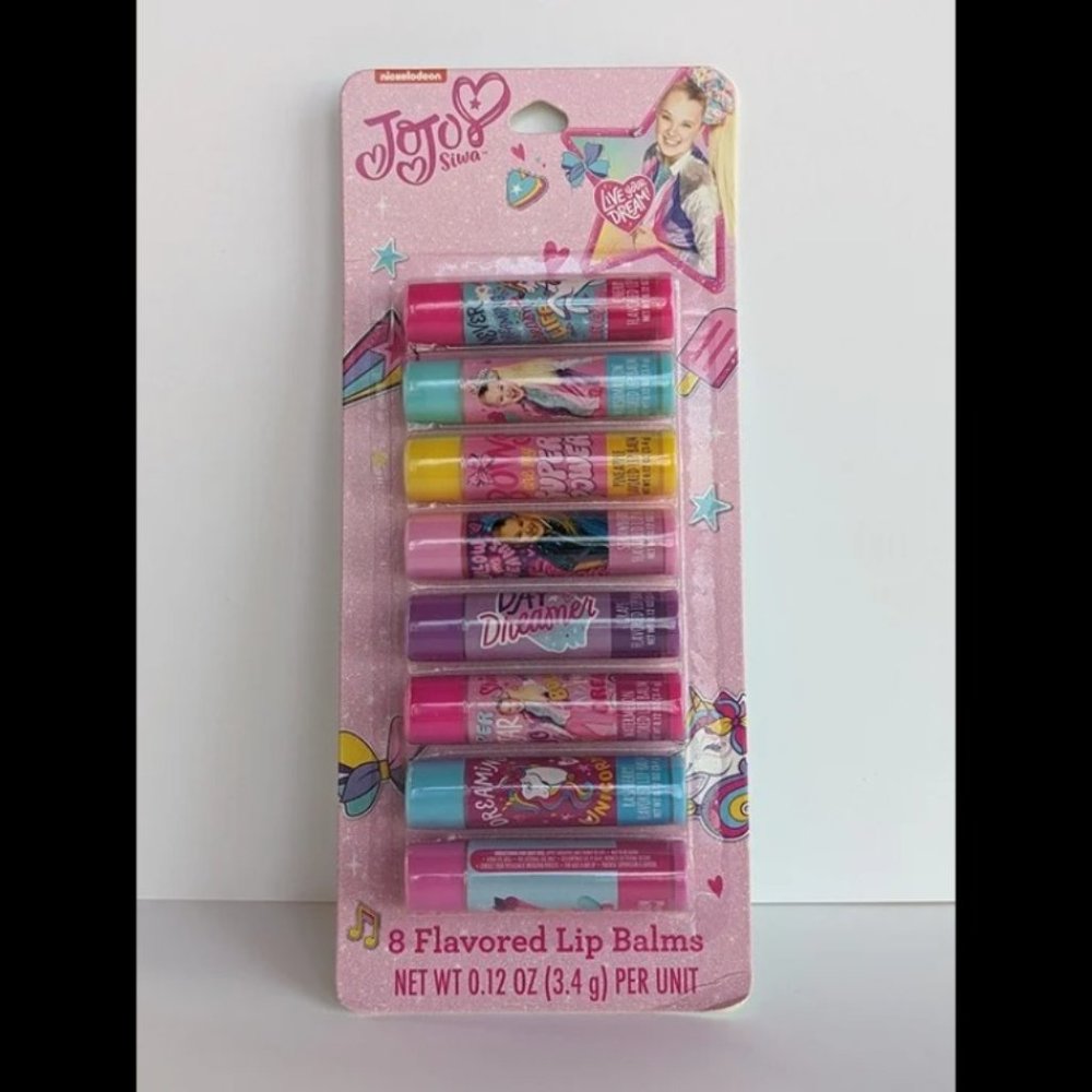 New JoJo Siwa Flavored Lip Balms, Set of 8
